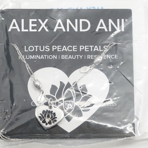 Alex and Ani Jewelry Alex Ani Silver Lotus Peace Petals Necklace